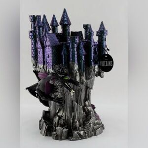 Disney Maleficent Dragon Castle 3 Wick Candle Holder NWT